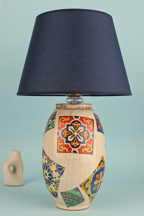 Opviq Lámpara de mesa YL673 en azul marino